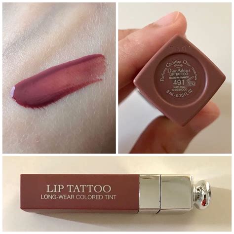 dior lip tattoo 491 natural rosewood swatch